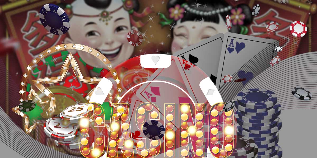 casino chips on 88 Fortunes slot background