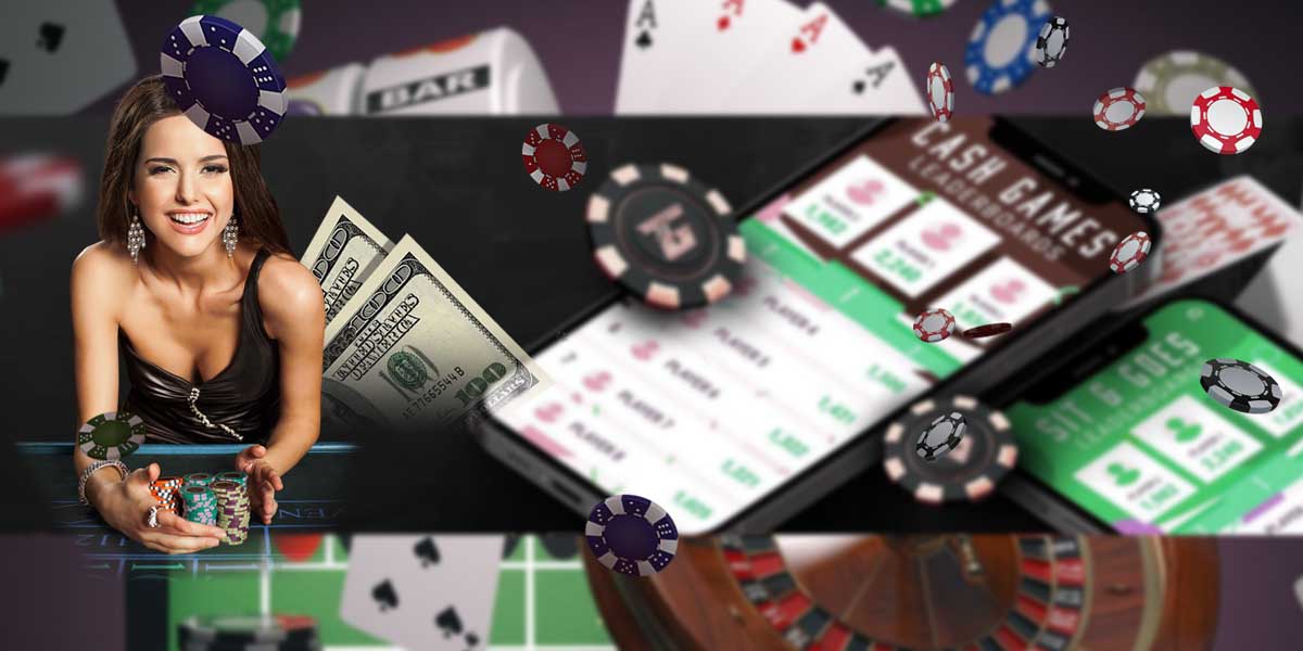 cash smartphone game and girl win money